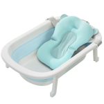 Bañera plegable con termómetro y cojin acolchado