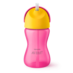 Vaso con Bombilla 300ml +12m Rosado - Imagen 2