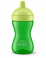 Vaso con boquilla rígida verde Avent 300ml