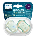 Chupete Ultra Air Nigth Time 0-6 Niño - Imagen 2
