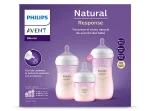 Set Mamadera Natural x3 rosado